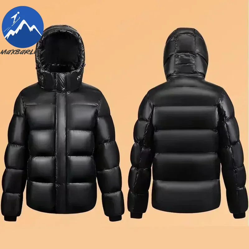 Unten Jacke Männer Winter Wasserdichte Gans Jacke Männer Luxus Marke Mit Kapuze Feder Gans Mantel Frauen Schwarz Puffer Jacke Mann 2023 Neue