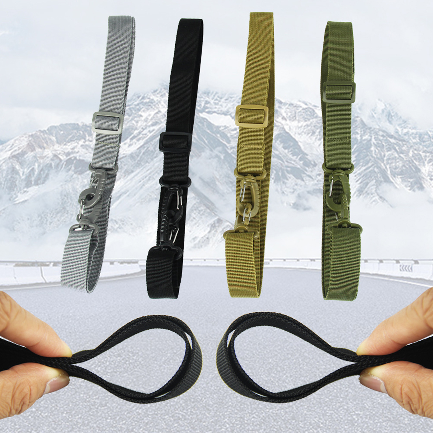 2.5*135cm Universal Tactical Bag Strap Outdoor Adjustable Replacement Nylon Shoulder Strap For Water Bottle Pouch Hunting Bag
