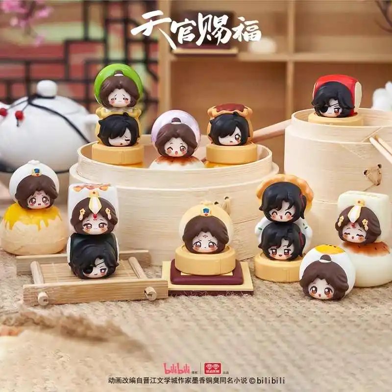 Caja ciega de bendición oficial del nuevo cielo, ropa de cama Xie Lian Hua Cheng y cajas sorpresa misteriosas plegables, figuras mínimas, bolsas para adivinar