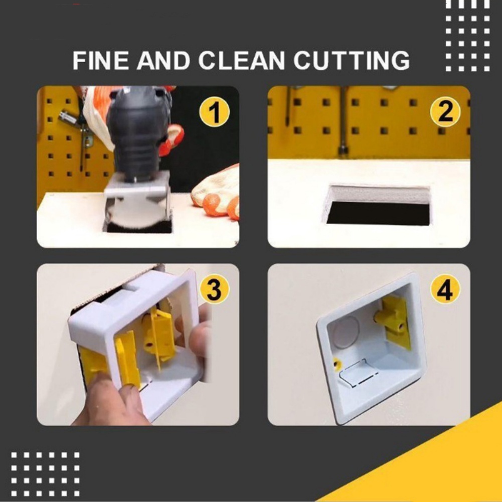 Lame de Scie Oscilillante Multi-Outil, Coupe-Fente Carré et Retângulo, Boîte Murale de Travail de Calcul, Outil de Bricolage