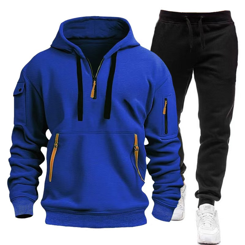 2024 แฟชั่นTracksuitสําหรับชายHoodieฟิตเนสเสื้อผ้าผู้ชายชุดกีฬาJoggerผู้ชายTracksuitชุดฤดูหนาวกีฬา