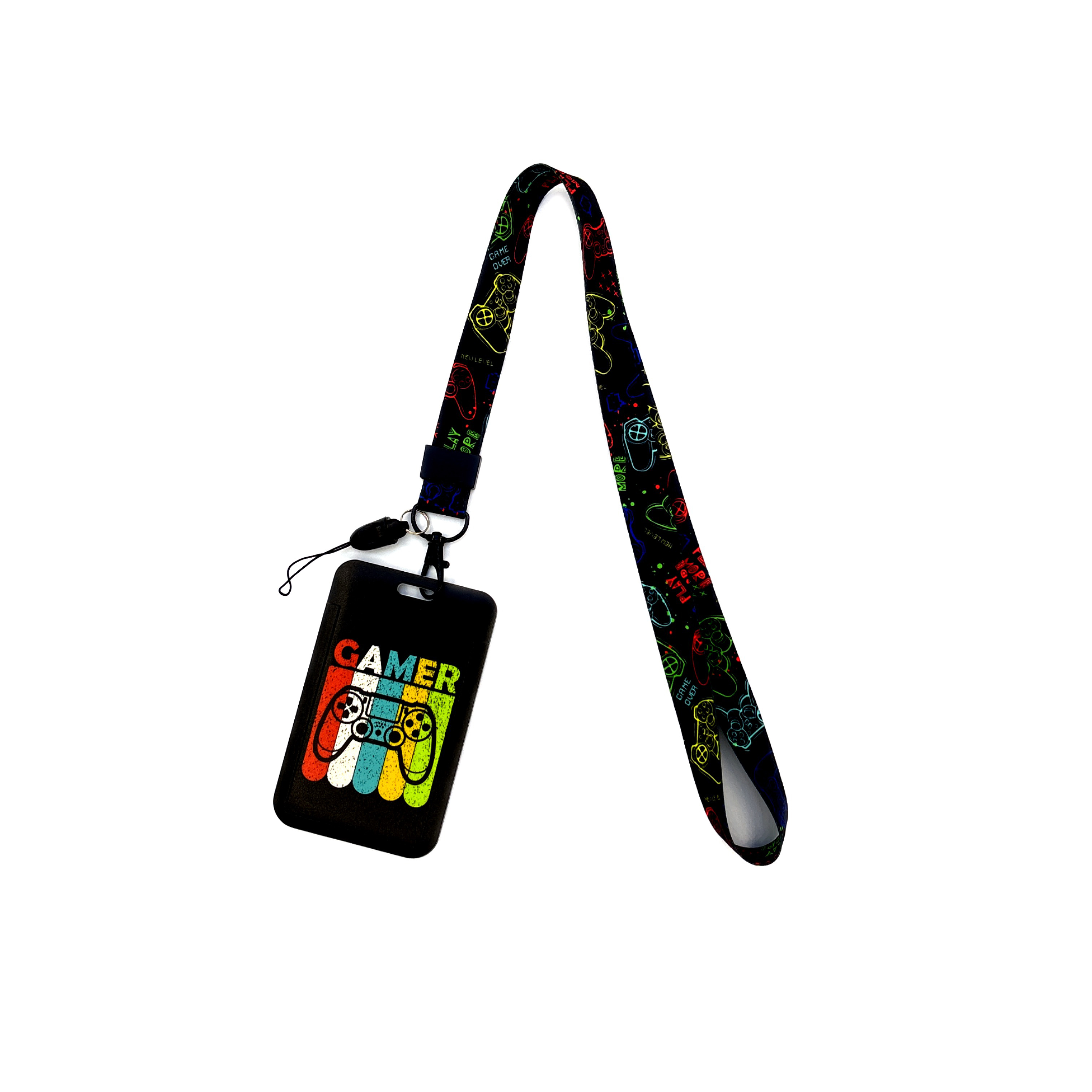 Badge Holder ID Credit Card Pass Hang Rope Keychain Credential holder