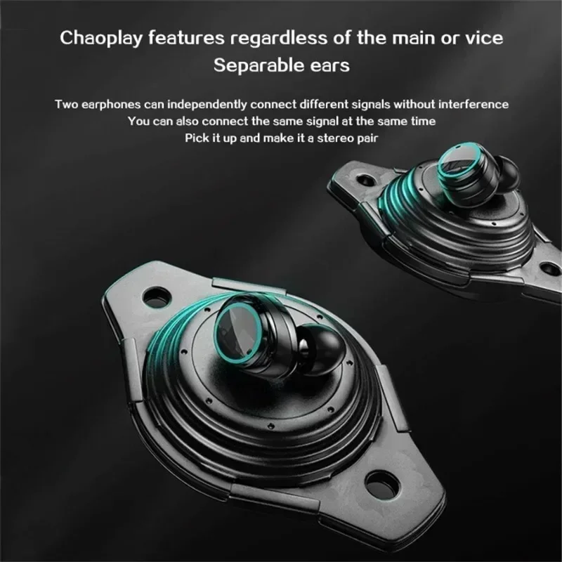 Fones de ouvido sem fio TWS Fones de ouvido Bluetooth Touch Control Redução de ruído Estéreo Fones de ouvido à prova d'água