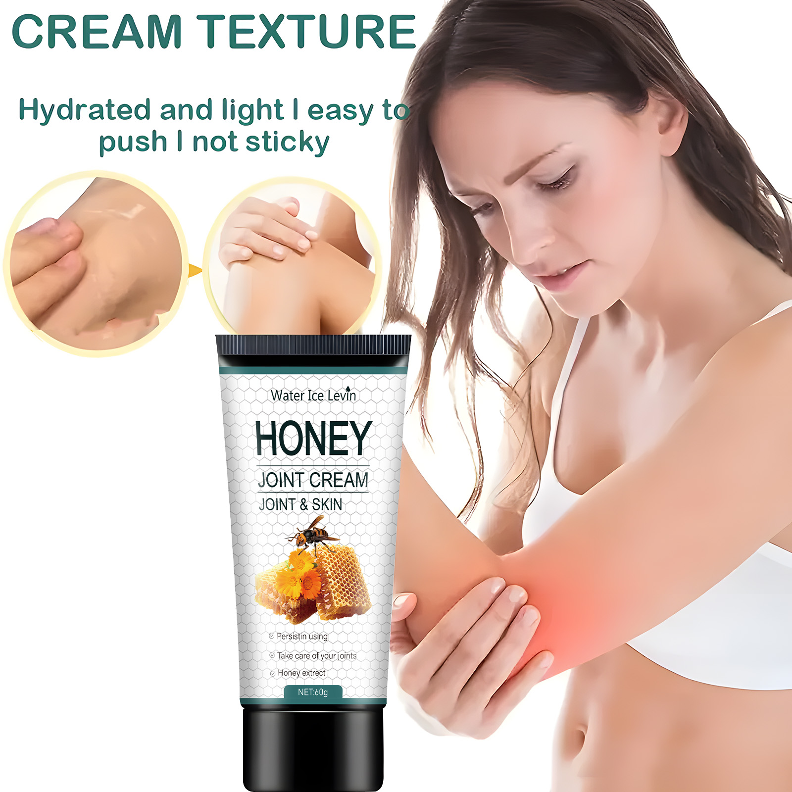 Bee Venom Joint Cream - Hypoallergenic Soothing Moisturizing Lotion, Suitable for All Skin Types, Fresh Smell, Suitable for Every Angel