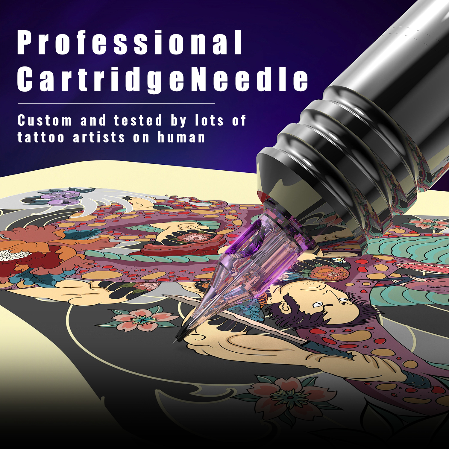 OFEYLE 20/50/100PCS Mixed Professional Tattoo Cartridge Needles with Membrane Safety Cartridges Disposable Tattoo Needle