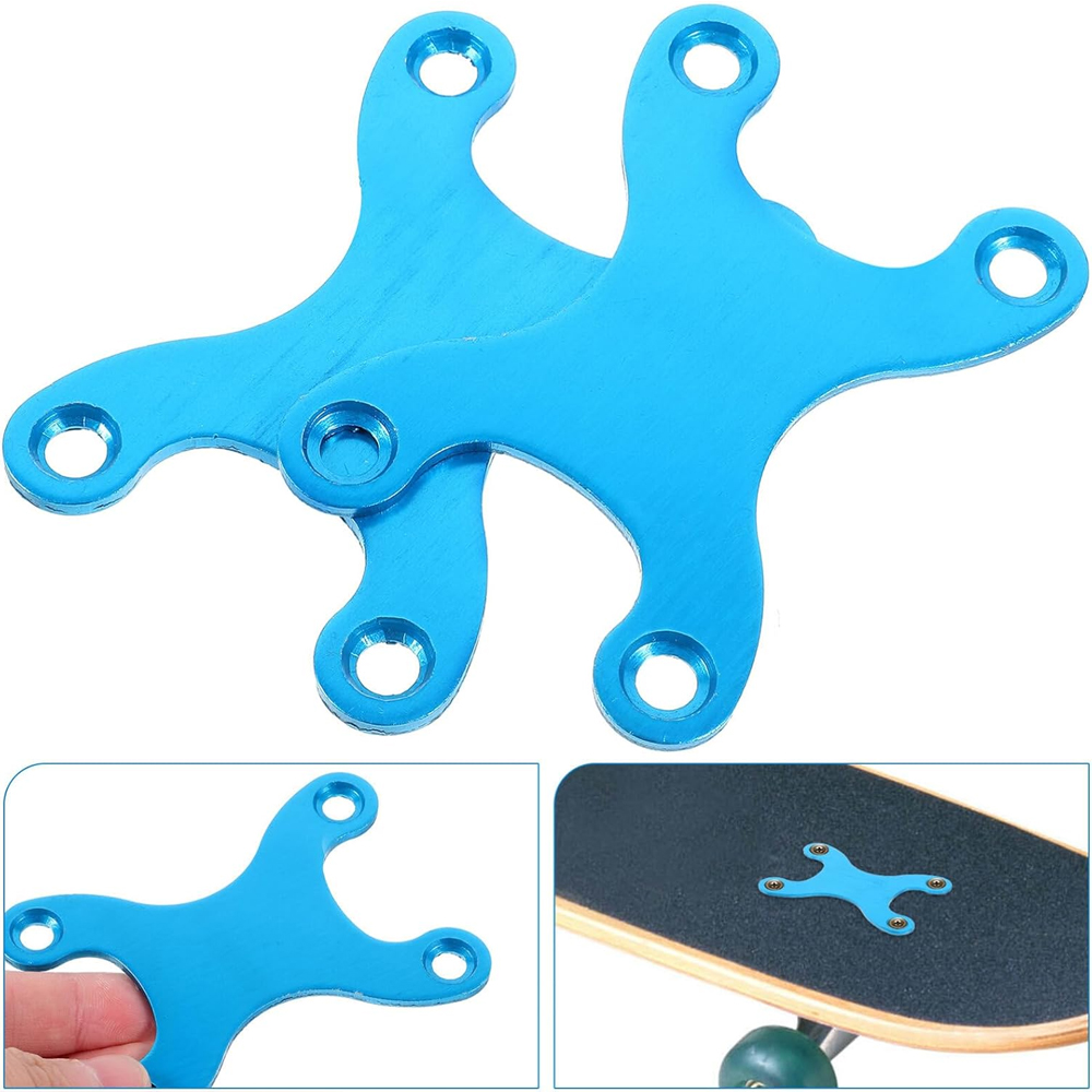 Juntas protetoras para deck de skate, placa longa, proteção para parafusos de skate, peças anti-afundamento, pontas redondas