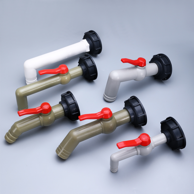 Umetass Pipe Fittings Right Angle Ball Valves, Variable Diameter Switches and Drum Valves IBC Tank Adapter Water Cube Valve