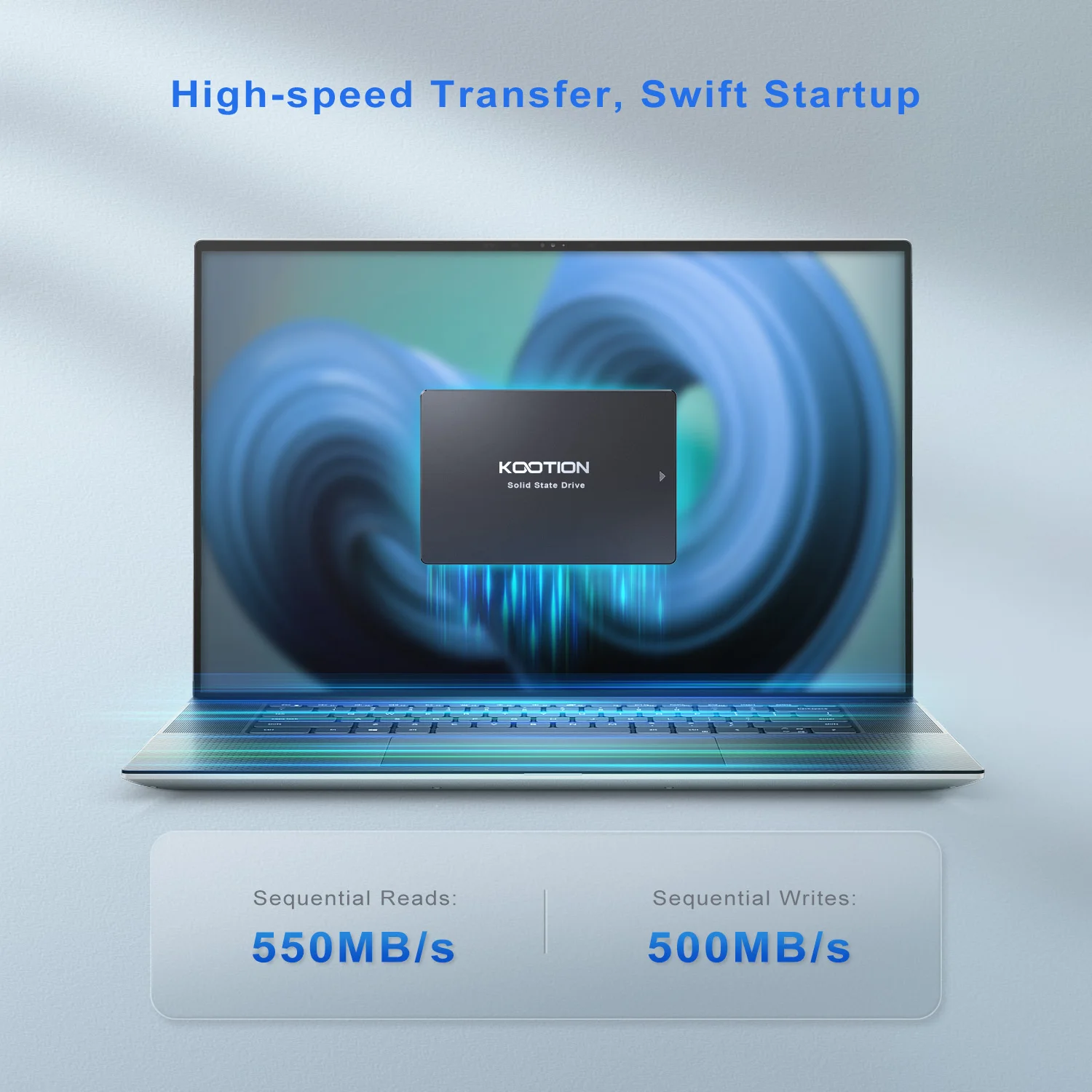 KOOTION Sata SSD 2TB 1TB 512GB 256GB 128GB SATA3 unidad interna de estado sólido disco duro HDD de 2,5 pulgadas para ordenador portátil servidor de PC de escritorio