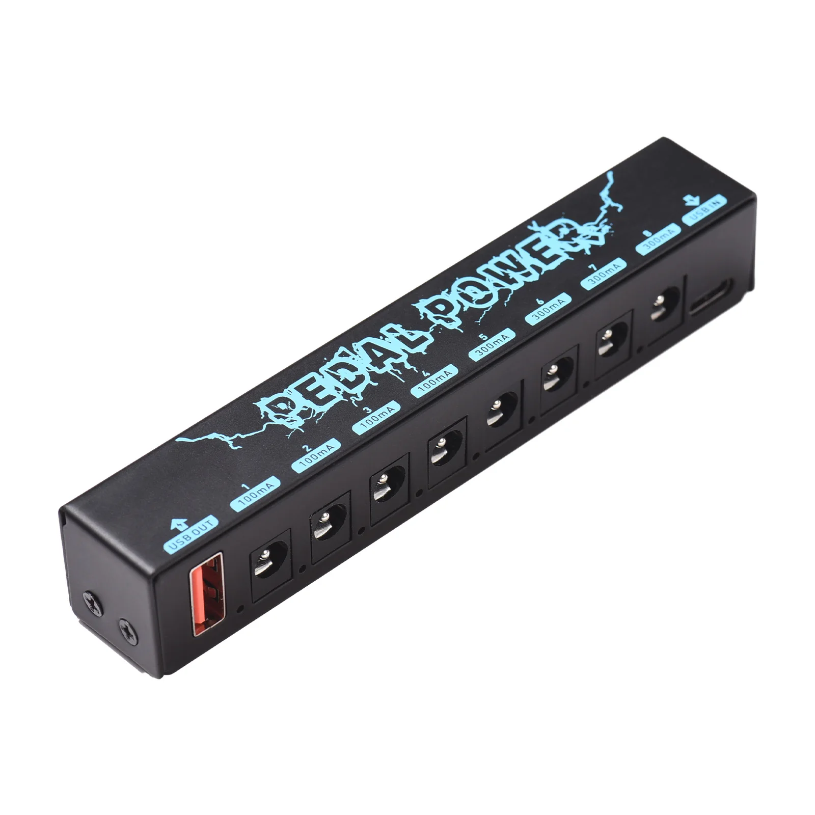 Guitar Pedal Power Guitar Effector Power Supply 8 Isolated DC Output Isolated Power USB IN 5V 2.1A & 8 DC OUT 9V & 1 USB OUT