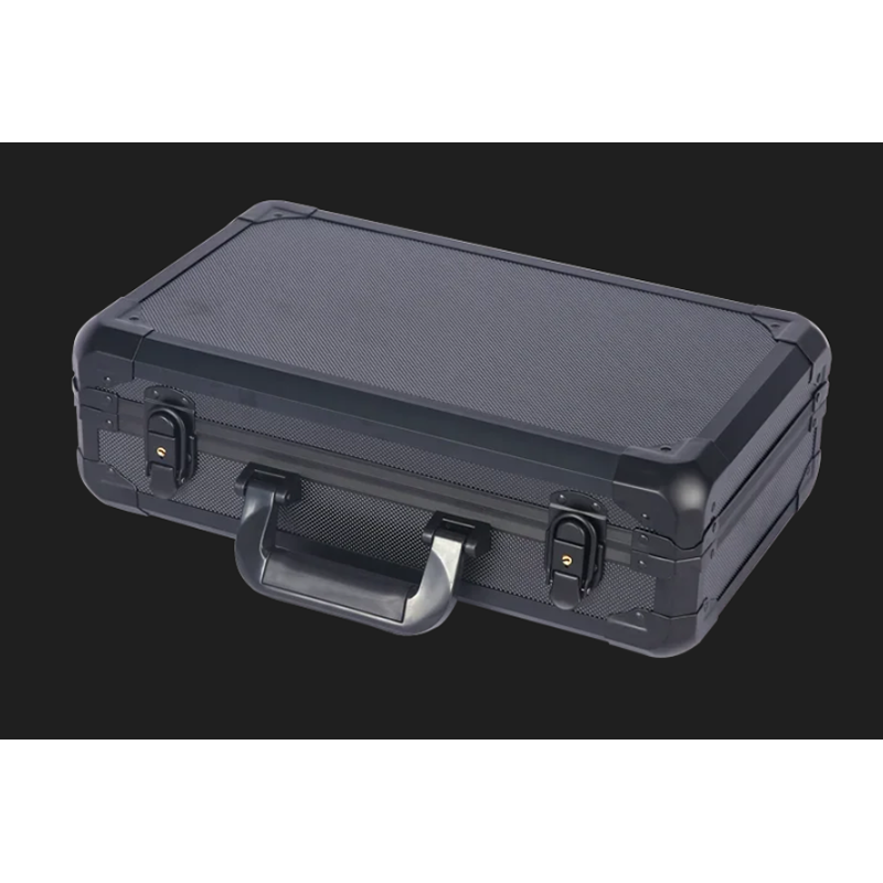 Caixa de ferramentas de alumínio, equipamento portátil longo, caixa de segurança, equipamento de pesca doméstico, caixa de armazenamento multifuncional com esponja