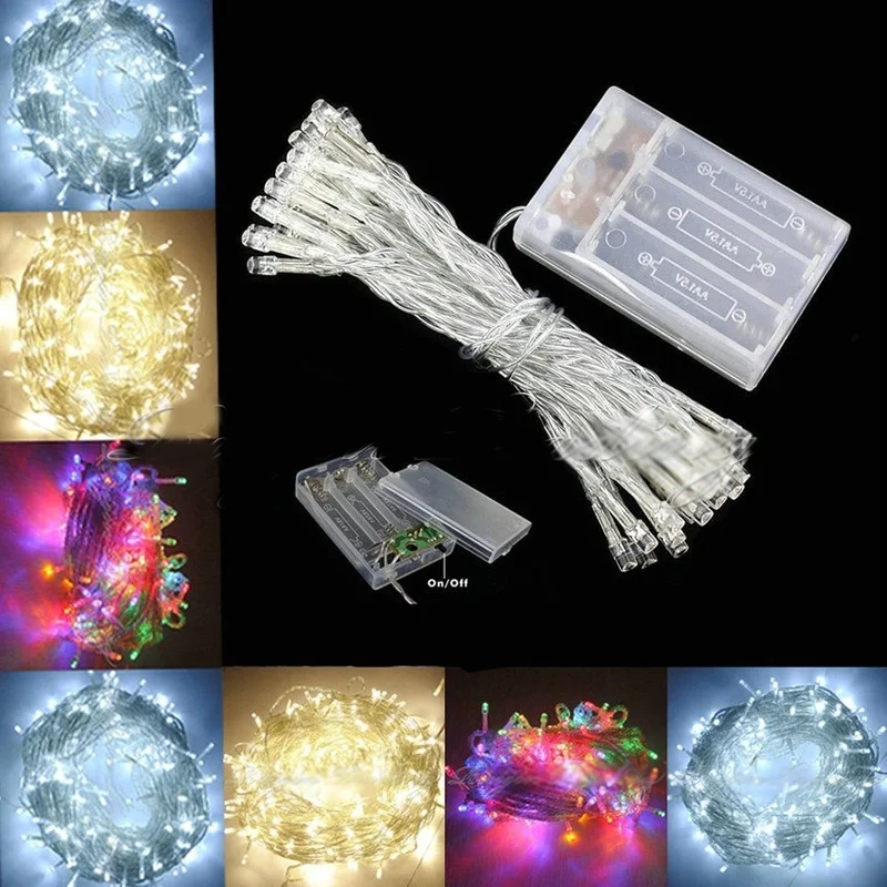 1M 2M 3M 4M 5M 10M Đèn Led Dây Đèn Vòng Hoa Cây Giáng Sinh Cổ Tích Ánh Sáng luce Chống Nước Nhà Vườn Đảng Ngoài Trời Ngày Lễ Trang Trí