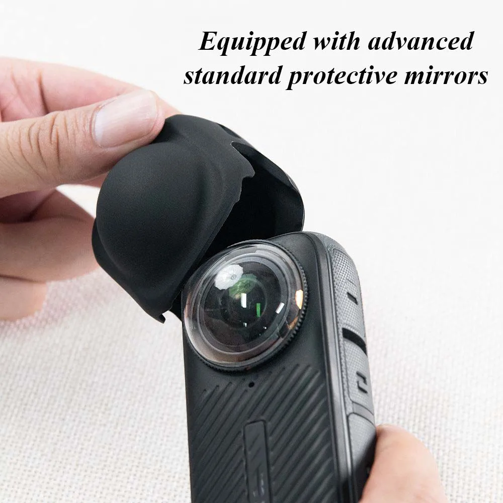 Silicone Base Stand For Insta360 X5/X4 Lens Cover Desktop Protective Base Protective Camera Lens Cap Sports Camera Accessories