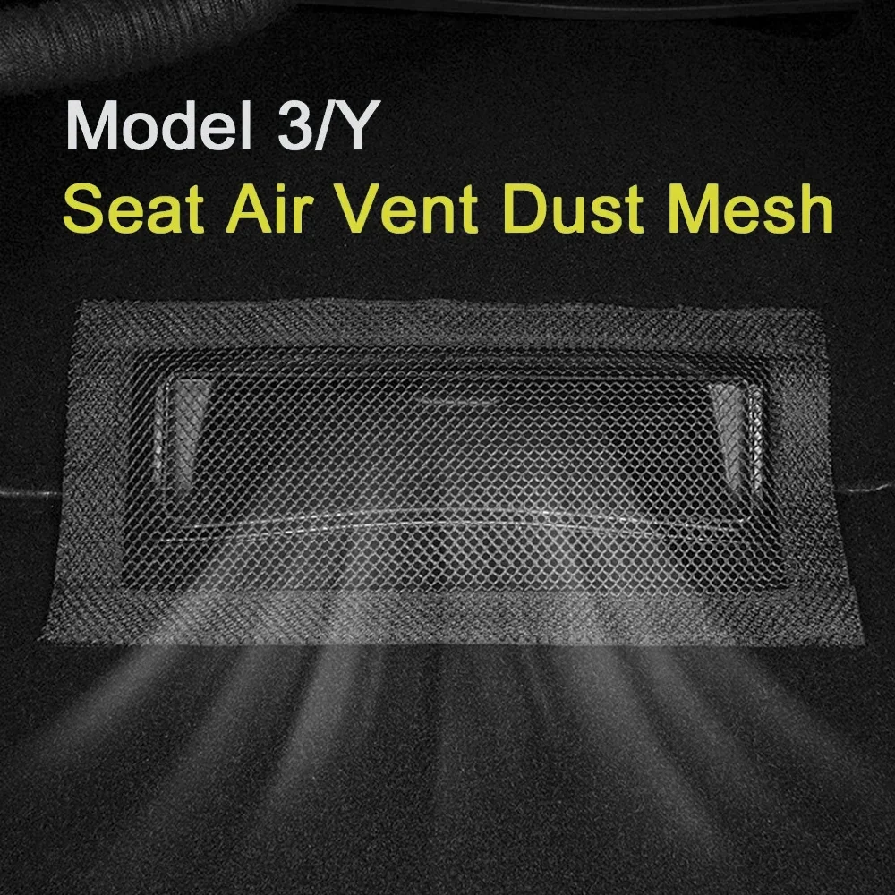 Air Outlet Abdeckung Für Tesla Modell 3Y Juniper Unter Sitz Anti-Blocking Staub Schutz Net Auto Innen Modifikation Zubehör