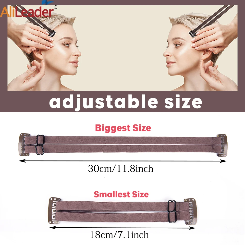 Banda de elevación individual/doble, banda elástica para ojos, cejas, ojos de zorro, banda elástica mágica con Clips Bb, correa ajustable para el cabello