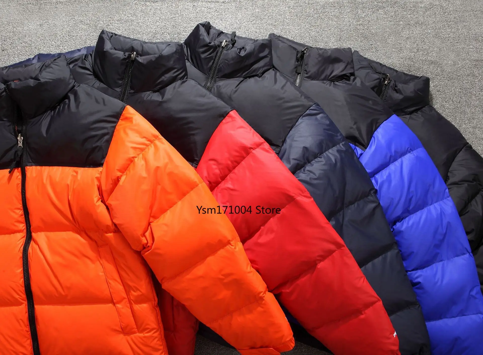 High Quality Winter Men's Down Jacket with White Duck Down Short Style 56%~60% Contrasting Color Insulation Men's Down Jacket