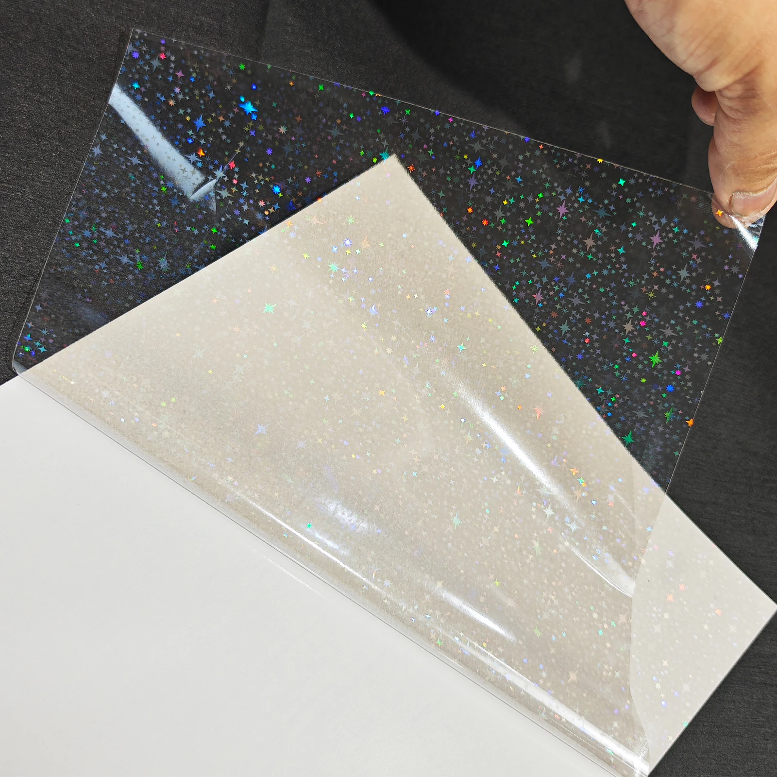 ESHANG 20 แผ่นกันน้ําเย็นฟิล์มเคลือบ A4 ขนาด Self-กาวกระดาษฟิล์ม DIY แพคเกจการ์ดภาพฟิล์มเคลือบ