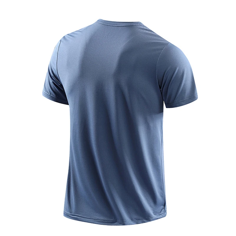 CHRLCK Men's Running Quick Drying เสื้อยืด Breathable เดินป่าตกปลา Tees ความยืดหยุ่นนุ่มกีฬากลางแจ้งสั้นเสื้อฤดูร้อน