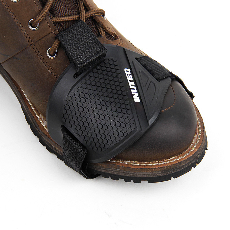 Copriscarpe in gomma per cambio moto Copriscarpe regolabile Scudo cambio antiscivolo Copriscarpe Protezione per scarpe da moto