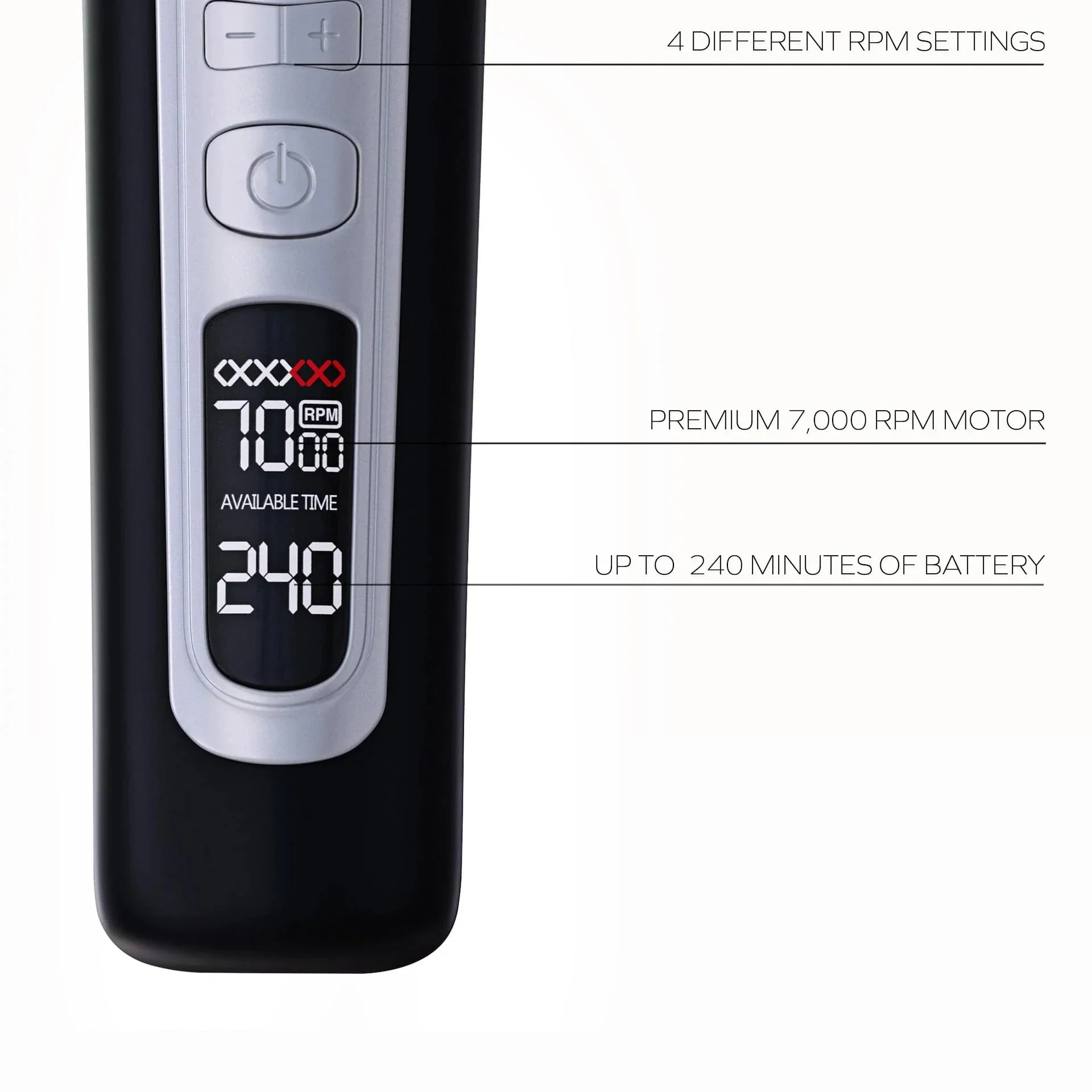 Tóc USB Tóc Sạc Điện Gốm Titan Lưỡi Dao LCD Chuyên Nghiệp Công Suất Mạnh Tiệm Cắt Tóc