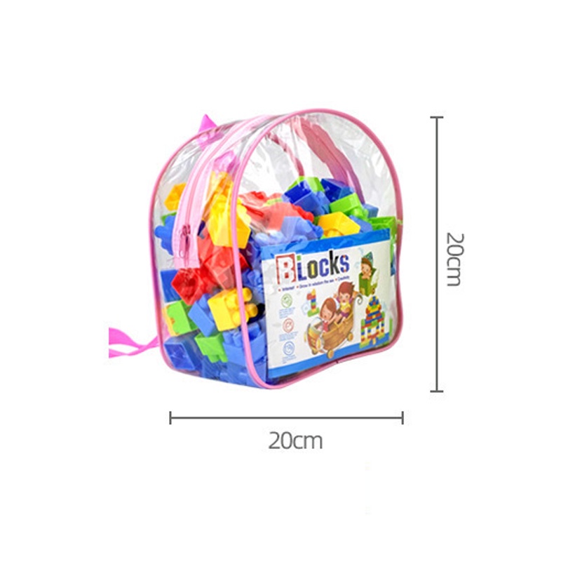 130 pièces/grandes particules de jouets de blocs de construction/jouets assemblés/jouets éducatifs de la petite enfance/forme plus assemblée
