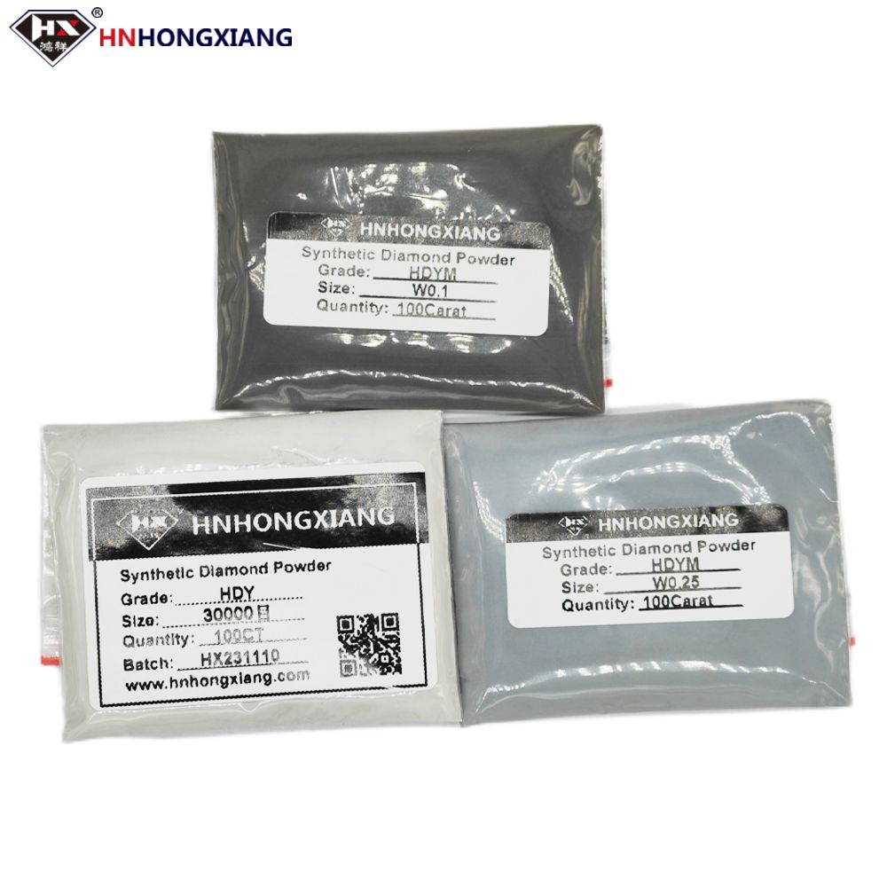 Diamante sintético e polimento, Pó de mícron de diamante, 20g, 60000 Mesh, polimento esmeralda