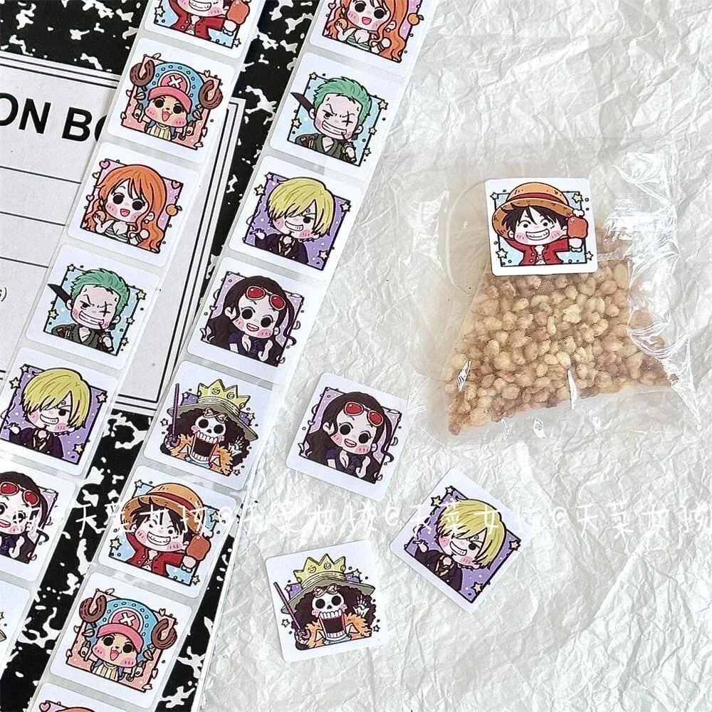 500PCS One Piece Moving Diffuse สติกเกอร์คู่มือวัสดุตกแต่งซองจดหมายสติกเกอร์กระดาษ Kawaii ของขวัญ
