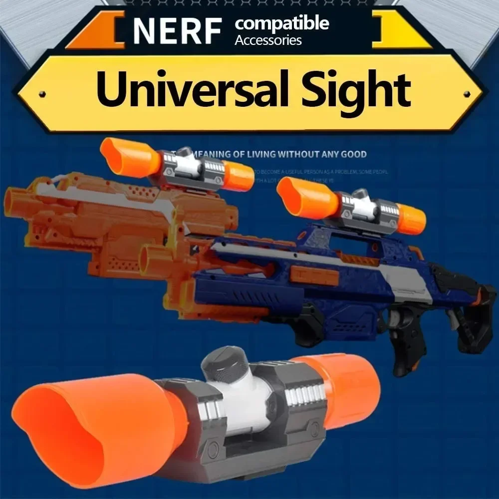 Universal ปืนของเล่นอุปกรณ์เสริมสําหรับ Nerf N-strike Elite Series Muffler หางสต็อกไฟฉายกระสุนของเล่นปืน Mosdified