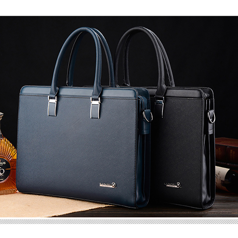 PU Leder Aktentaschen Für Männer Tasche Executives Designer Business Büro Schulter Platz Seite Messenger Umhängetasche A4 Tasche Koffer