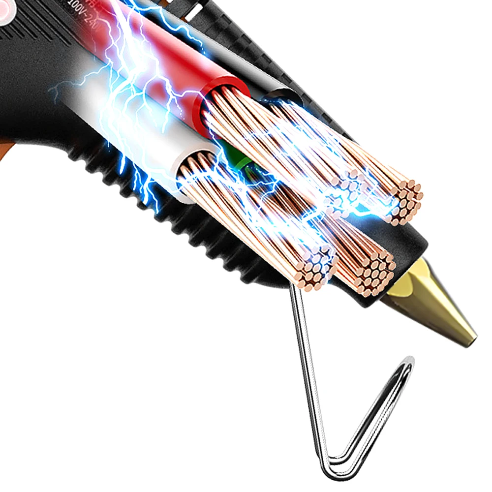 110 V/220 V Heißklebepistole mit Schalter für 11 mm Klebestift, Industrieklebstoff, Heißluftpistole, elektrisches Wärmetemperaturpistolen-Reparaturwerkzeug