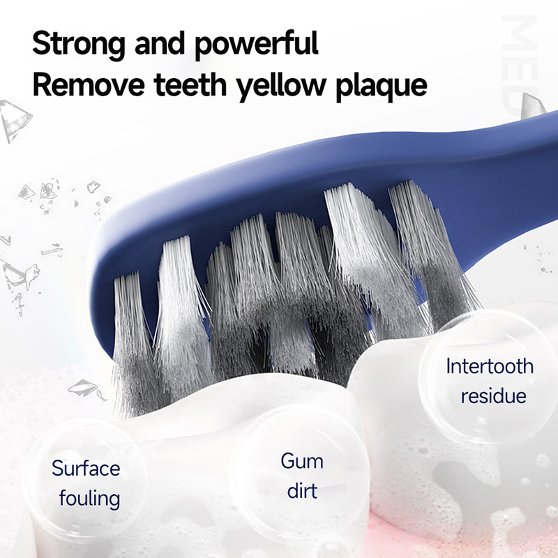 Men'ssadultuniversalharbristledtoothbrushfordeepcleaning360 ° Borstenunabhängige Verpackung, Aufhellung und Reinigung