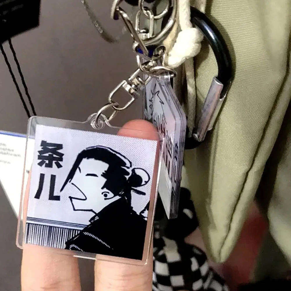 애니메이션 Satoru Gojo Geto Suguru 열쇠 고리 귀여운 가방 배낭 펜던트 아크릴 커플 열쇠 고리 액세서리 ﻿