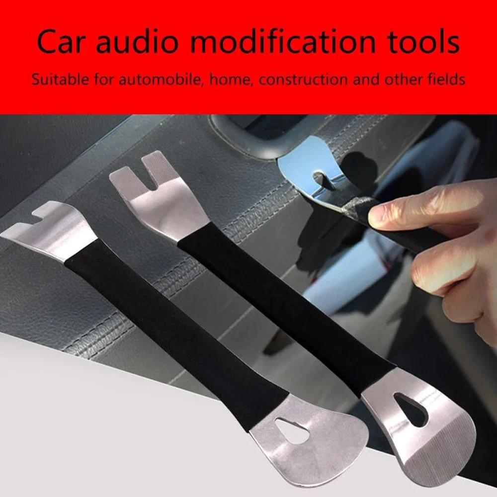 1/6Pcs Tragbare Auto Tür Clip Trim Removal Tools Kits Auto Dashboard Audio Radio Panel Reparatur Metall Entfernung hebeln Demontage Werkzeug