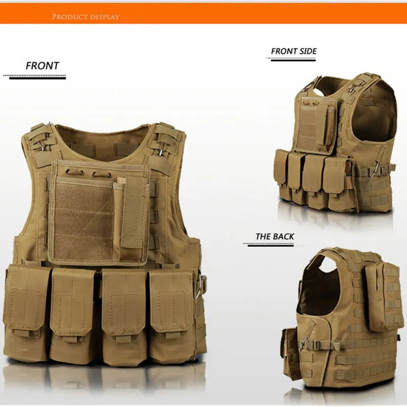 Taktische Weste CS Spiel Airsoft Assault Molle Weste Ausrüstung Outdoor Kleidung Jagd Camouflage Weste Kampf Sicherheit Weste