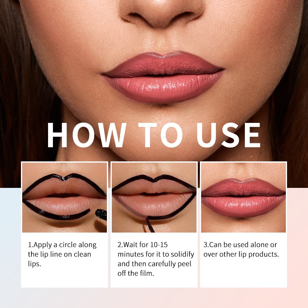 Waterdichte Lip Liner Peel Off Tattoo Lipgloss Waterdichte Langdurige Matte Lip Tint Bruine Contour Afscheur Lippen Vlek Cosmetische