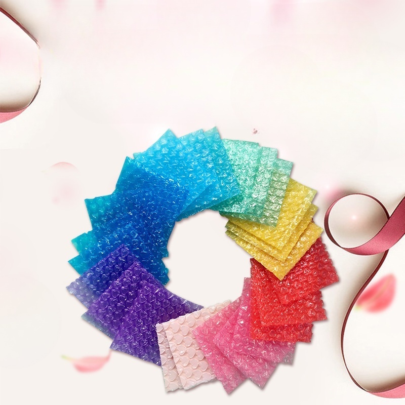 10 × 15/15 × 20 センチメートルラブハートバブルメーラー中小企業ギフトボックス包装ラップバッグローズレッドパープルカラー卸売