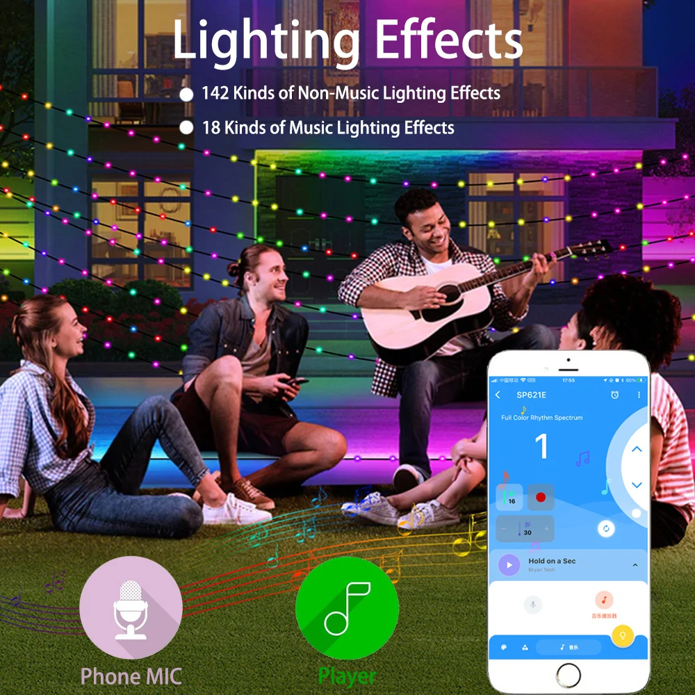 Mini WS2812B WS2811 LED pixel Strip Light Controller 3 tasti DC USB SP621E Music Bluetooth APP Control DC5V-24V