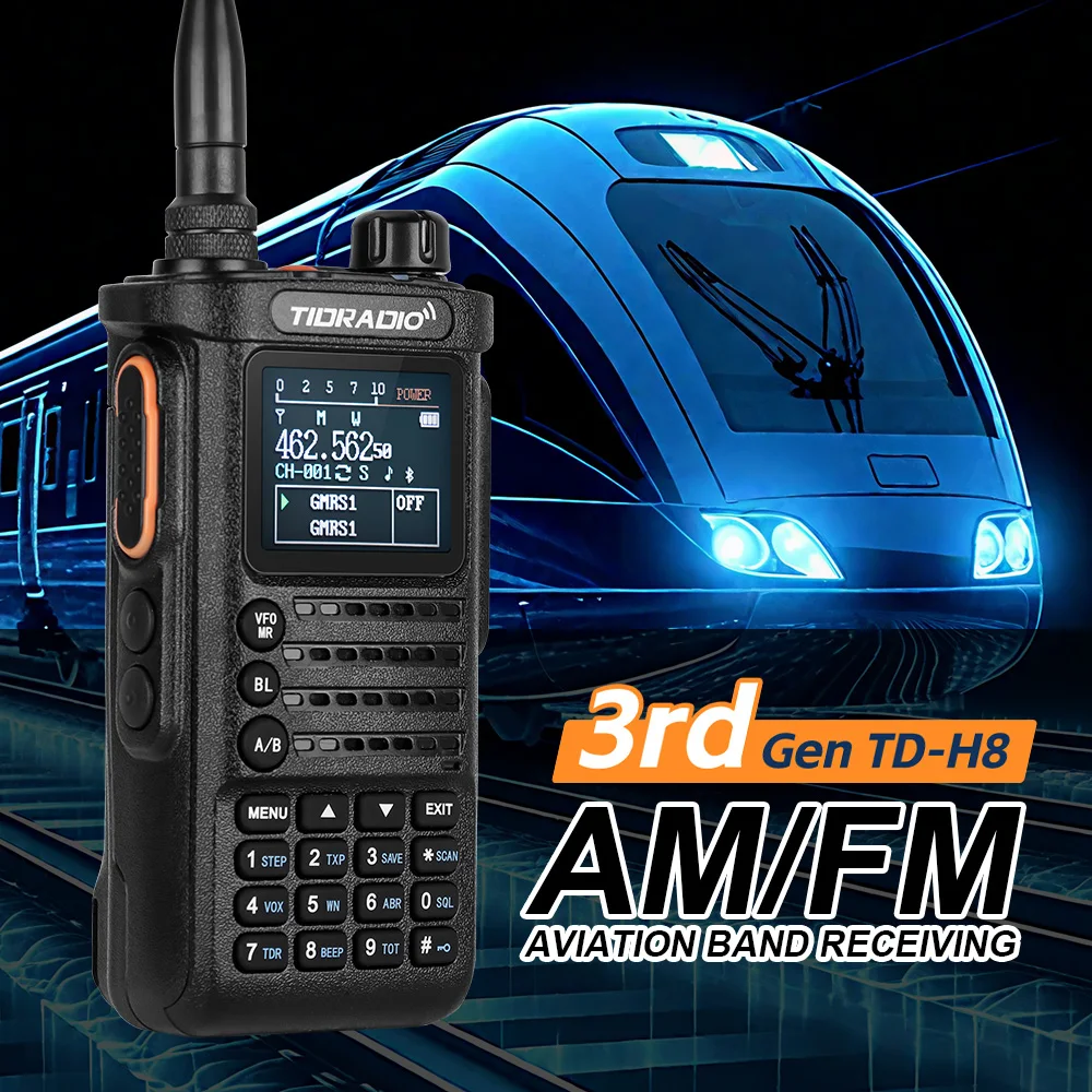 TIDRADIO 2 uds TD H8 Walkie Talkie de tercera generación de largo alcance profesional 10W conexión de Radio bidireccional aplicación de teléfono programación inalámbrica