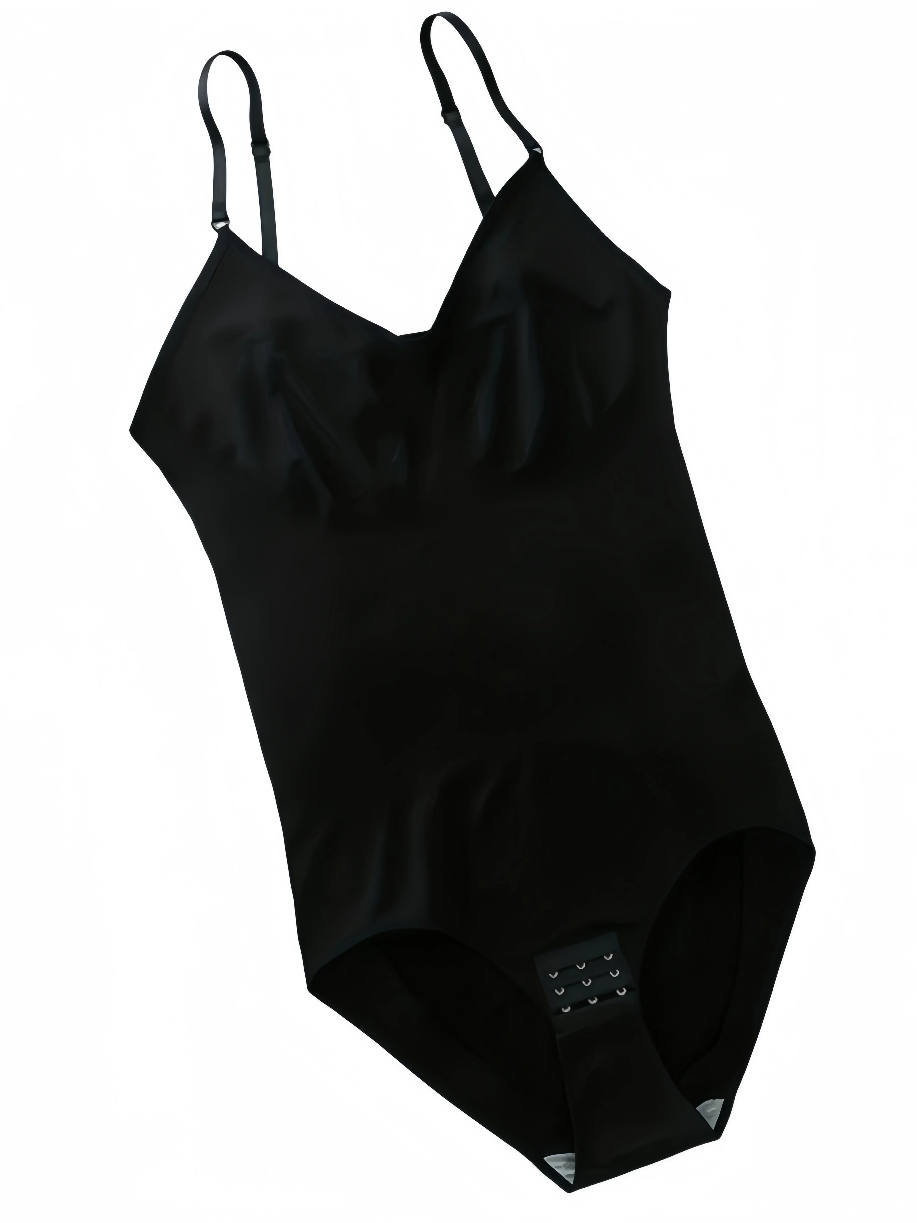 Body con tirantes finos y cuello en V, trajes de compresión para el cuerpo, ropa moldeadora de entrepierna abierta, moldeador de cuerpo adelgazante, mono liso