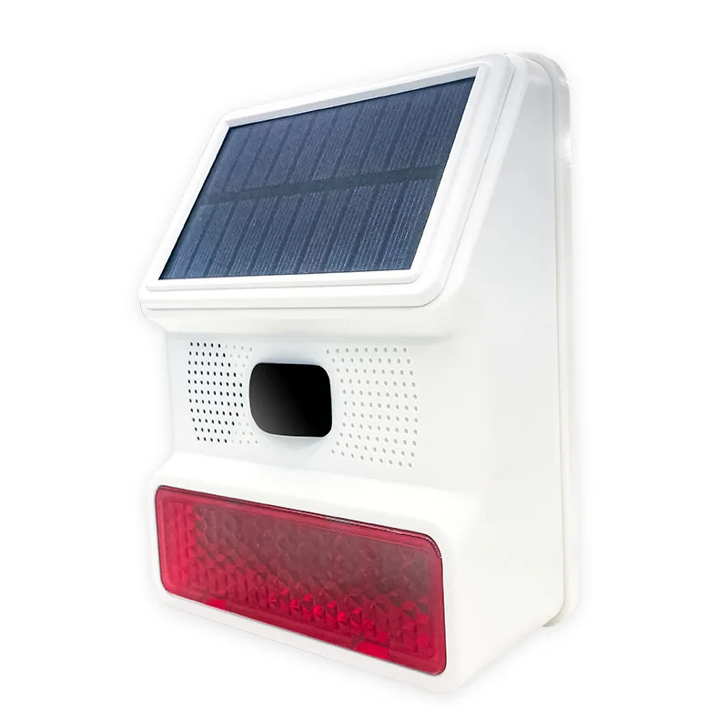 433MHZ Draadloze Solar Speaker Sirene Outdoor 100Db Sirene Super Alarm Hoorn Beveiliging Alarmsirene