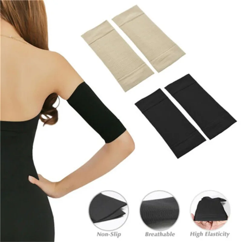 Frauen Elastische Kompression Arm Gestaltung Ärmeln Abnehmen Arm Shaperwear Mangas Para Brazo Gewicht Verlust Ellenbogen Massage Arm Wraps