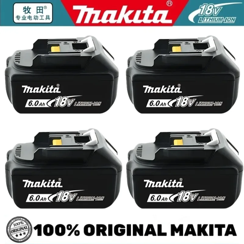 100% оригинальная батарея Makita 6Ah/5Ah/3Ah для Makita 18 В BL1840 BL1830B BL1850B BL1850 BL1860 BL1815, сменная литиевая батарея