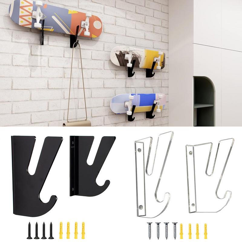 Wall Mount Skate Display, Horizontal armazenamento Hanger, Fit para Longboard, Stand, Shelf Fits all Virtue