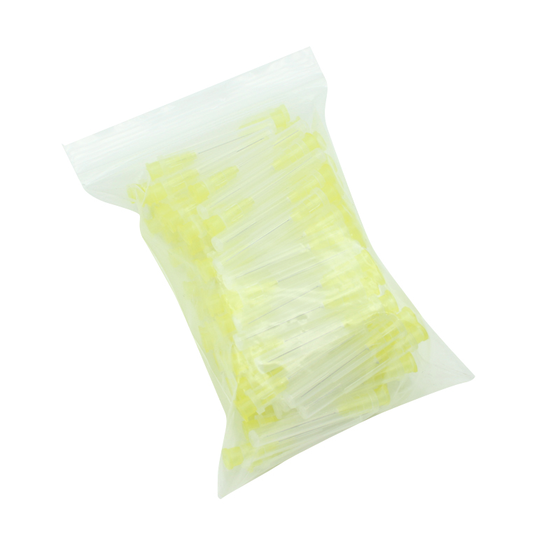 100Pcs Dental Endo Irrigation Needle Tip 25G/27G/30GA 30G End-Closed Side Hole Endo Syringe Root Canal Washing Needle Tip