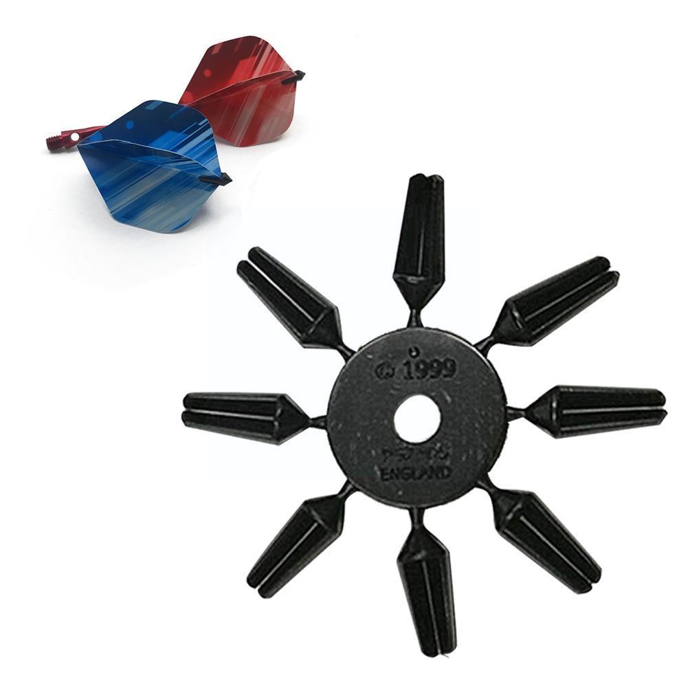8pcs/Set wing protector Alloy Darts Flight Savers Black White Tail Tip Darts Accessories B9A3