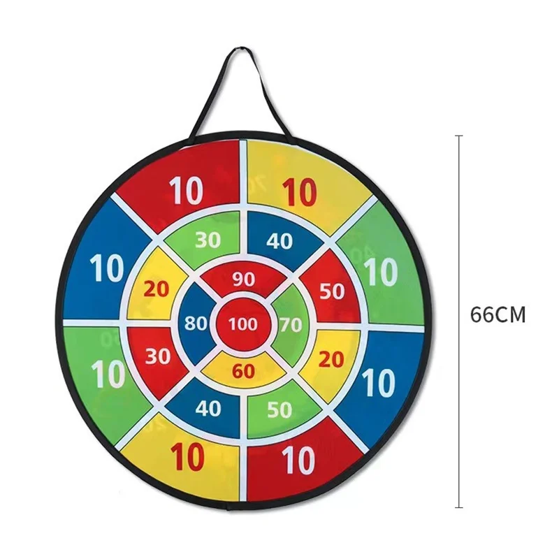 66 センチメートル大型ダーツボード子供ダーツボード粘着ボール付き男の子のおもちゃ屋内スポーツ屋外楽しい家族パーティープレイゲームおもちゃ