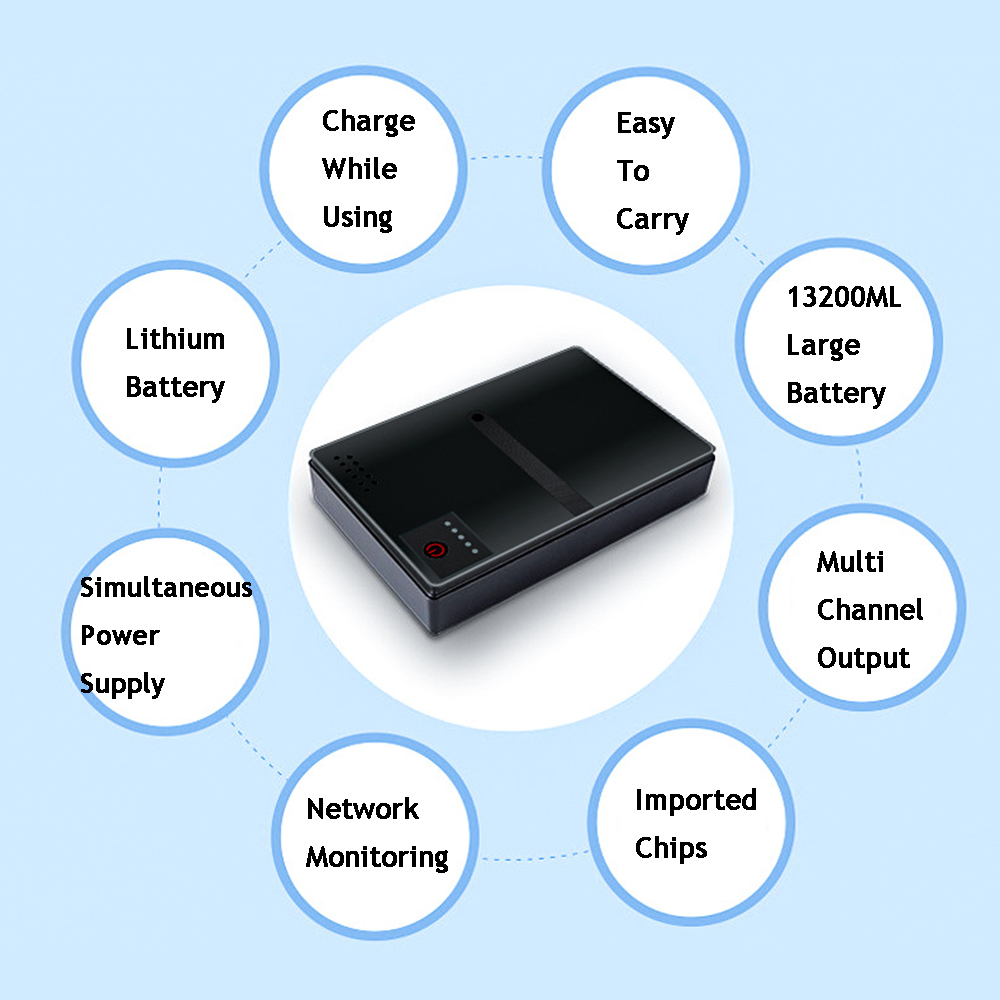 18W DC1018P Router 5V9V12V DC UPS Uninterruptible Power Supply 10400MAH Emergency Power Supply For Optical Cat Monitor Phone