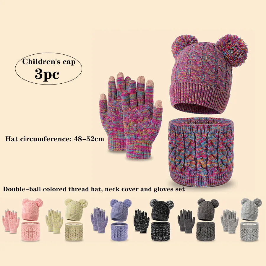 I bambini invernali dai 3 ai 14 anni, questo cappello e sciarpa di velluto artico con motivo a cuore sono carini, versatili e adatti per le persone quotidiane