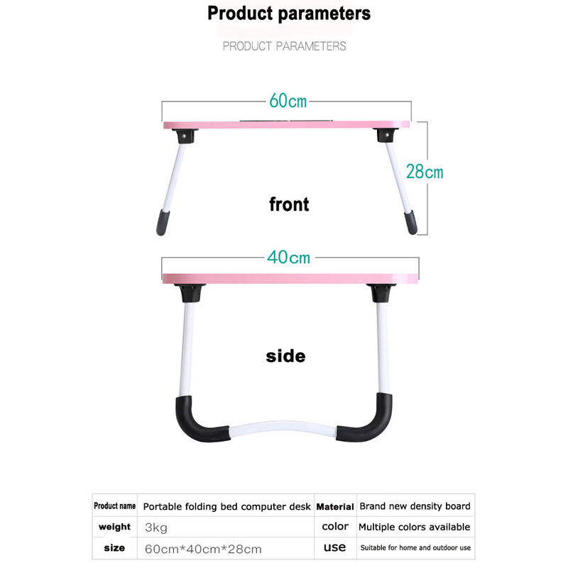 Laptop table bed desk foldable table study table