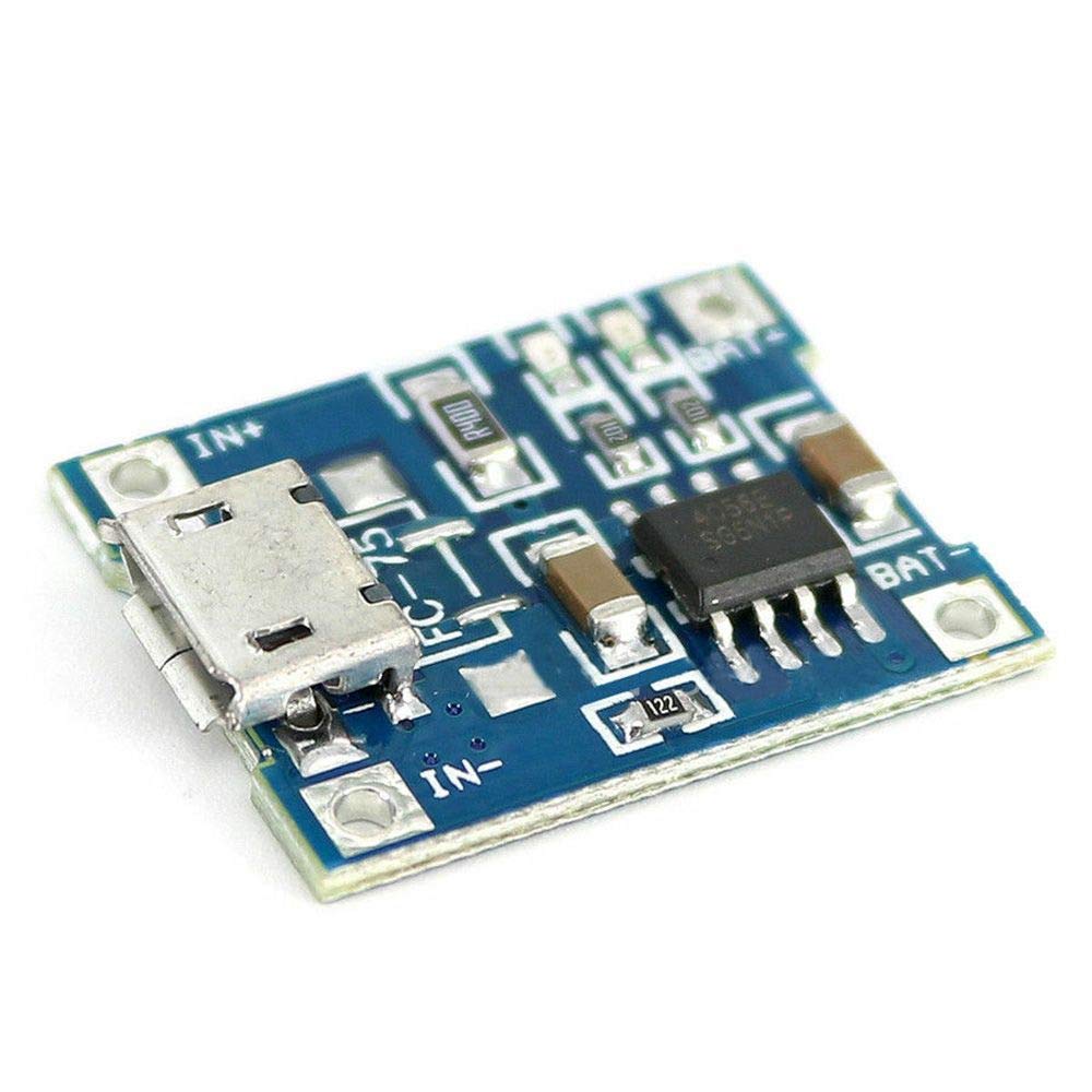 5pcs Battery Charging Board Micro USB TP4056 Lithium Battery Charger Module Charging Board with Protection 5V 1A Dual Functions