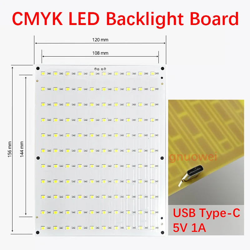 Per Bambu Lab Lithophane Pannello Led CMYK Scheda Retroilluminazione A LED PLA Basic CMYK Lithophane Bundle Stampa 3D Foto di Lithophane